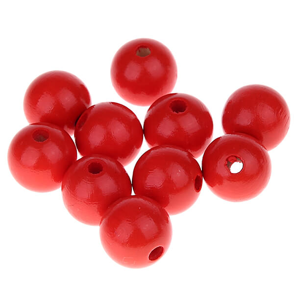 Wooden beads 15mm - 10 pieces