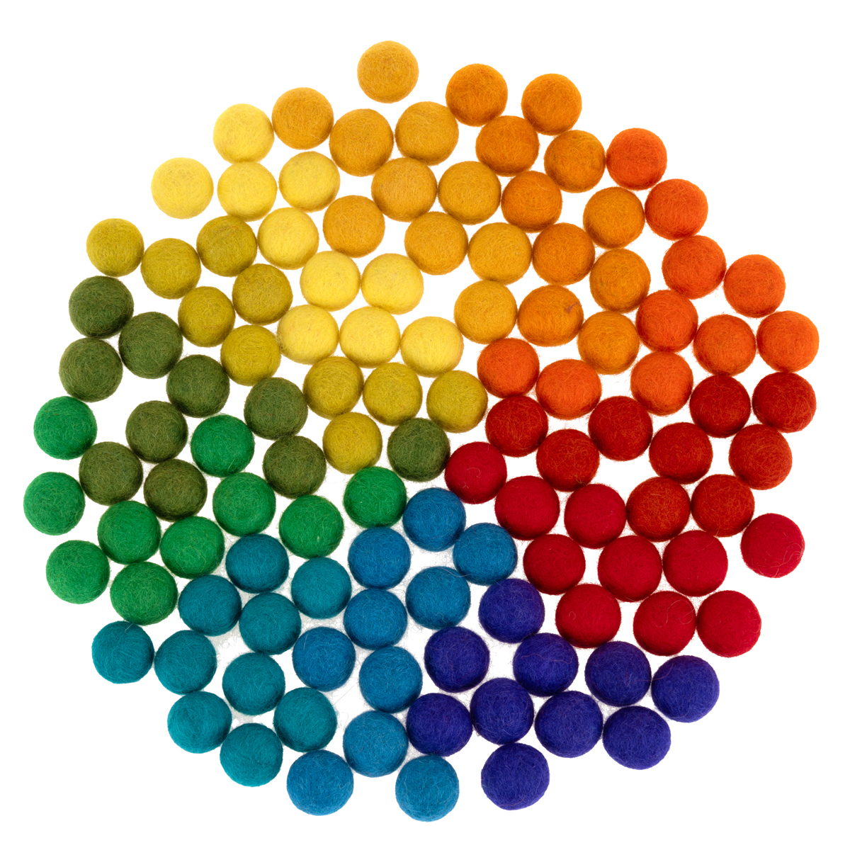 Filzkugeln 12 Monate 120-tlg.
