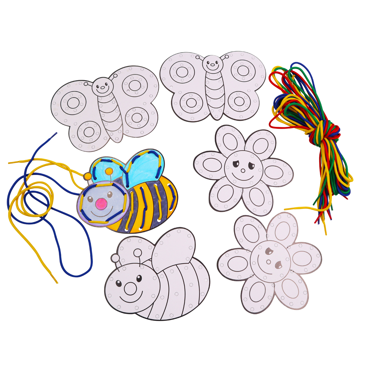 Karten zum Schnüren 6er Set