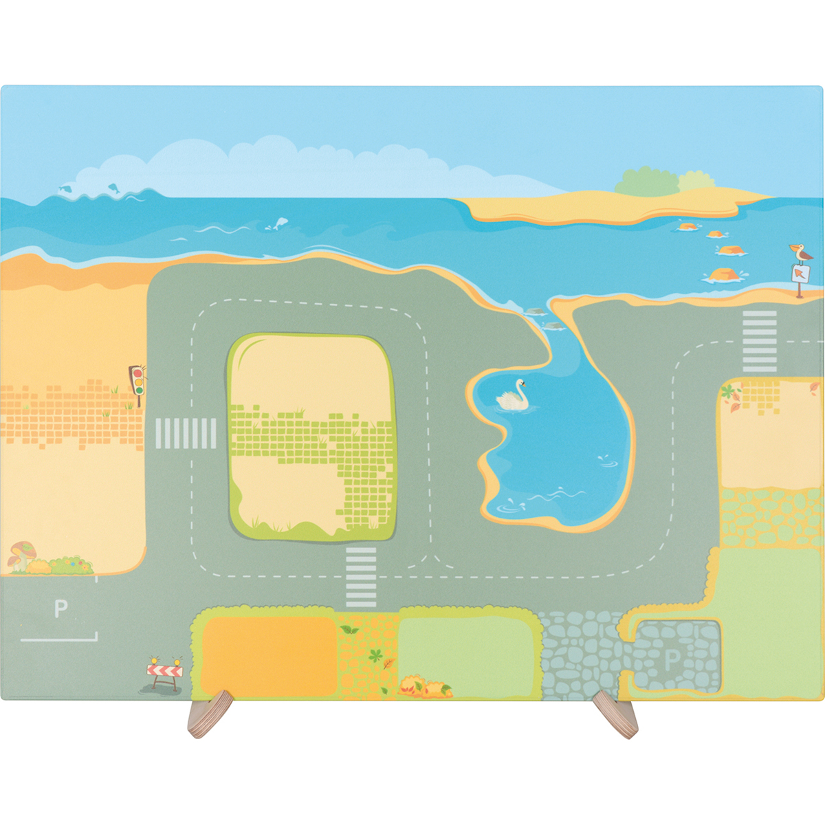 Mega-Magnettafel Stadt