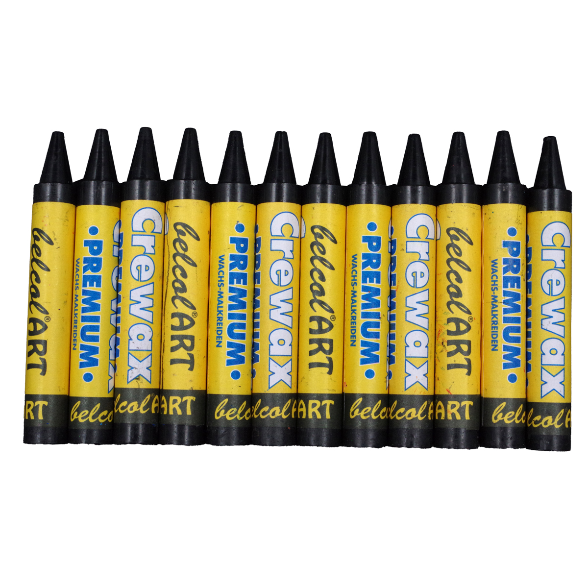 belcolART Crewax Premium 12 Wachsmalstifte schwarz