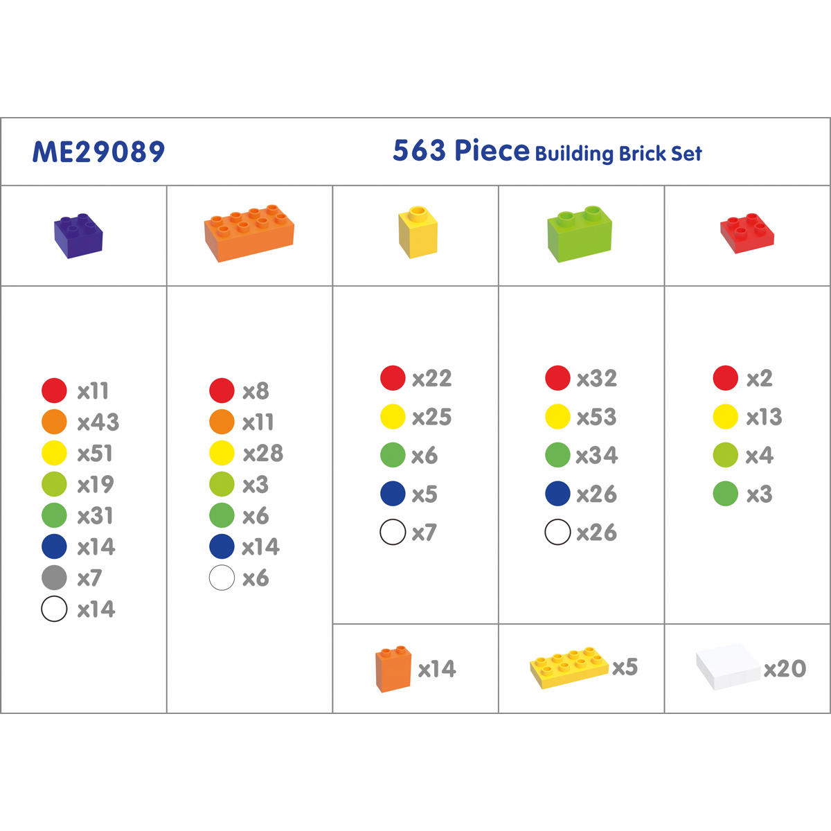 Klemmbausteine Junior 563er Set