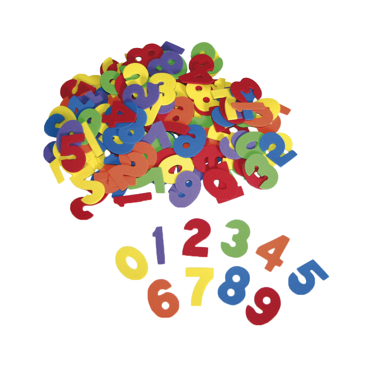 Moosgummi Zahlen groß