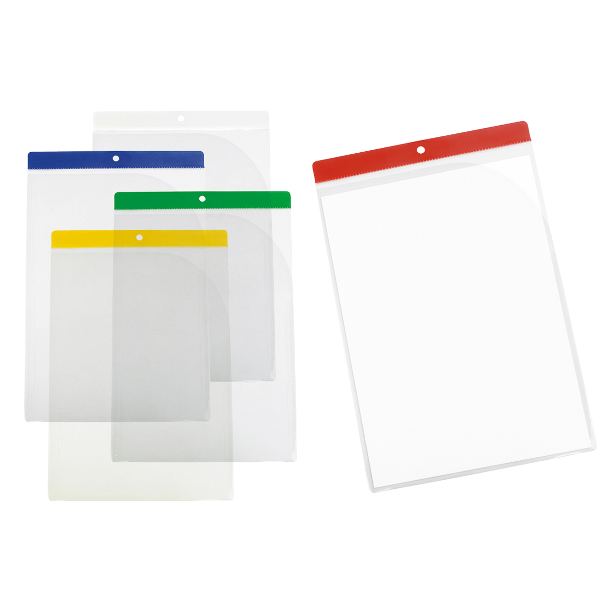 Einstecktaschen A4 selbsthaftend 5 Stück