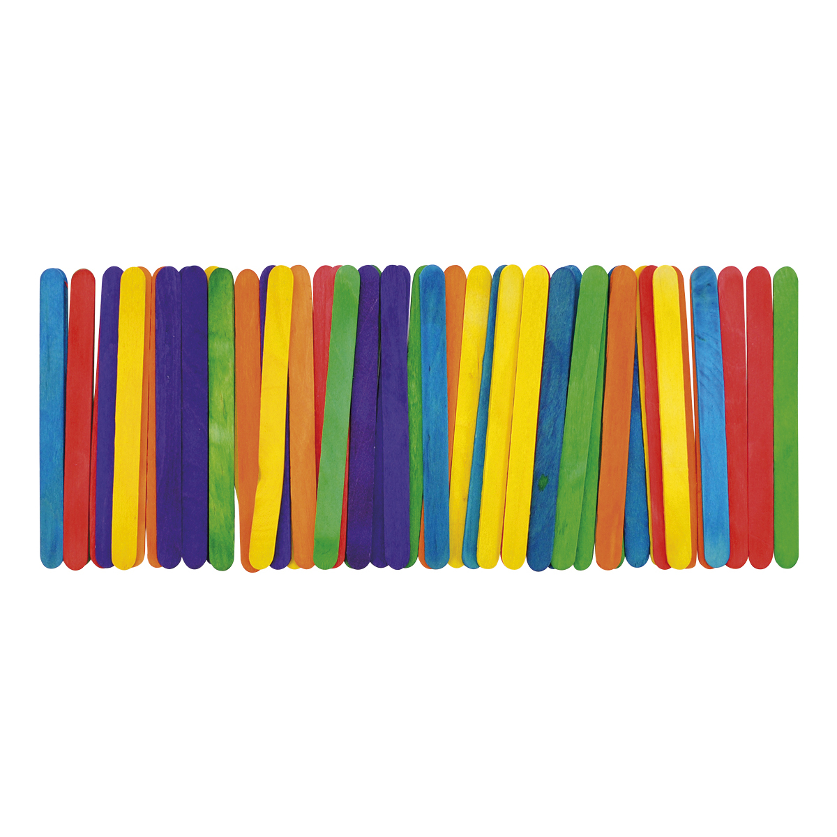 Bastelhölzer bunt klein