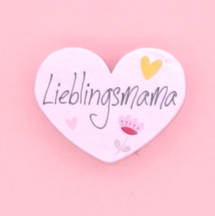 Motif bead heart favorite mom