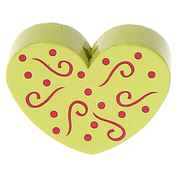 Motivperle Schnörkelherz