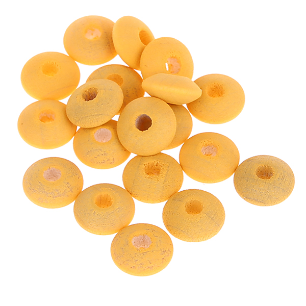 Watercolors wooden lenses 10mm - 50 pieces