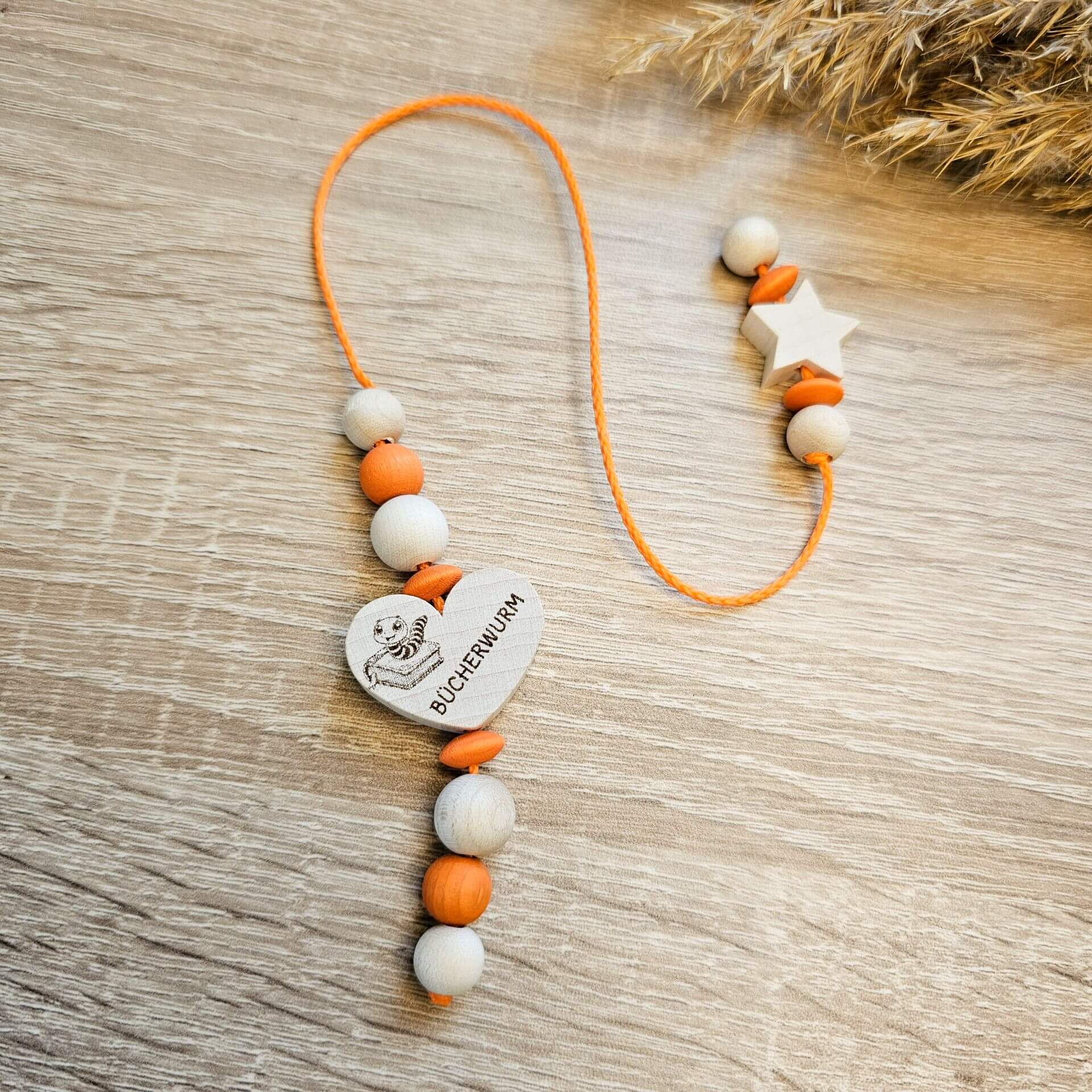 Holzperlen Lesezeichen "Stern" Bastelset