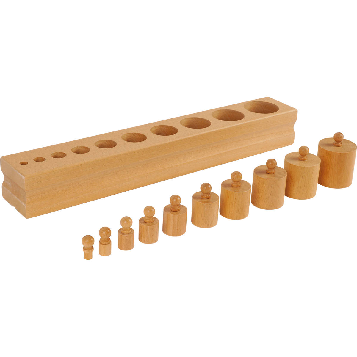 Montessori Block mit Zylindern Set 1