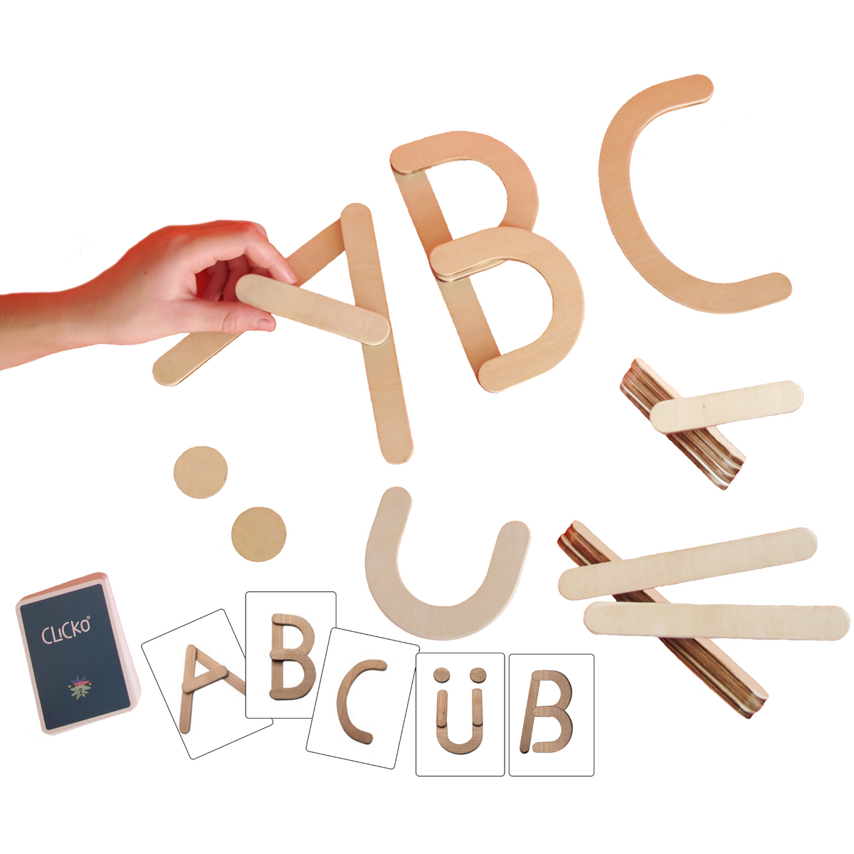 Buchstabenbox klein 20-tlg.