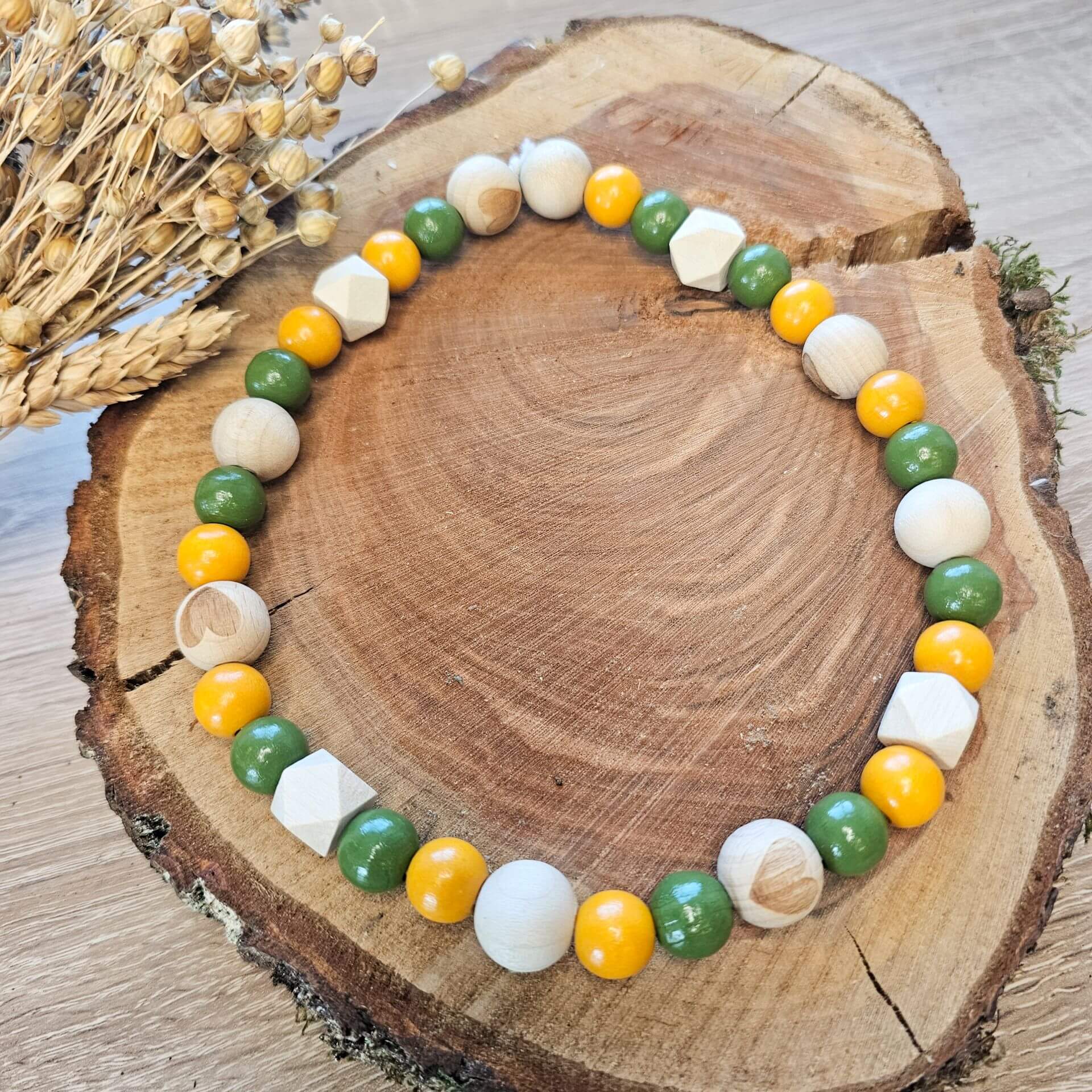 Hundehalskette "oliv" Bastelset