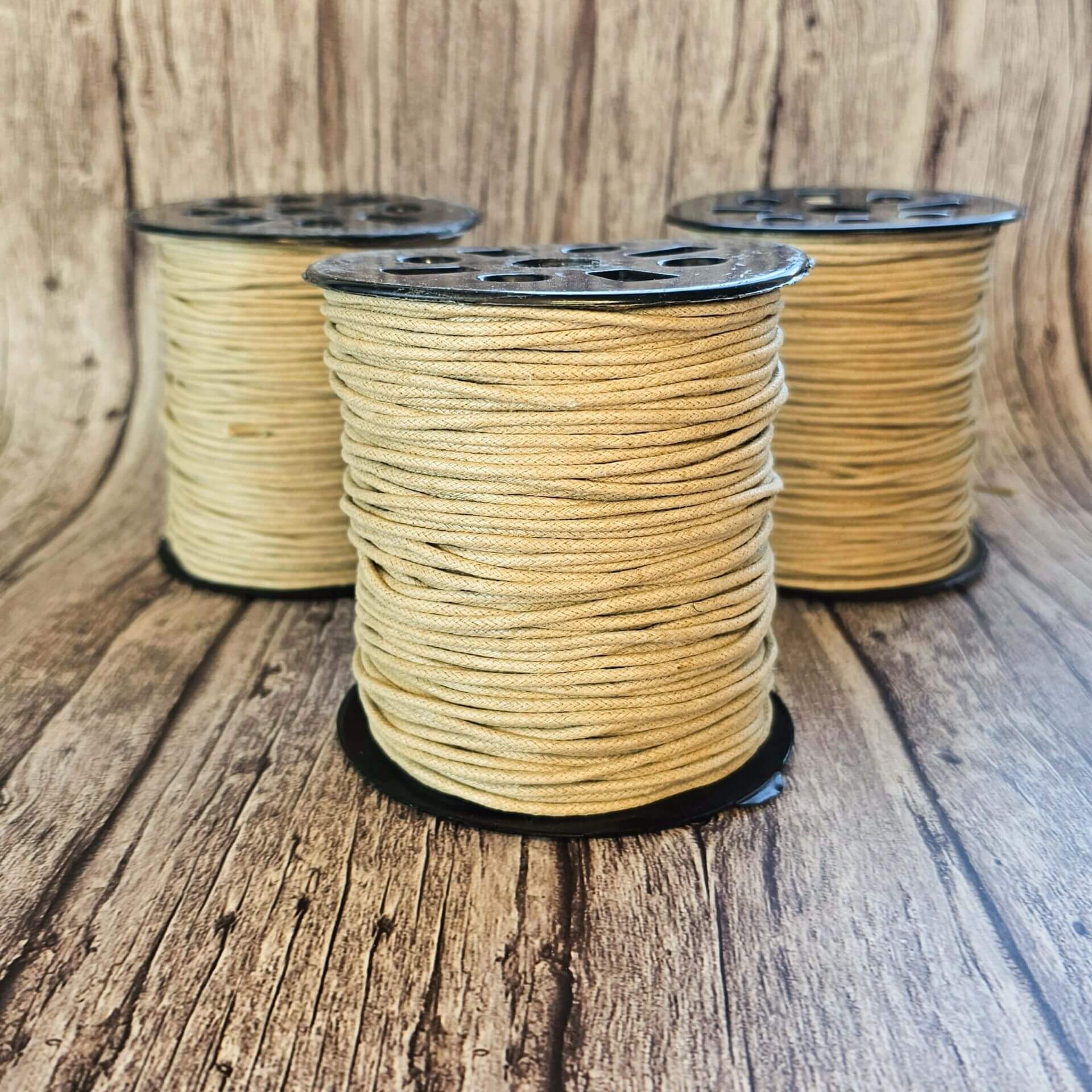 Baumwollkordel gewachst Ø2mm • 1 Meter