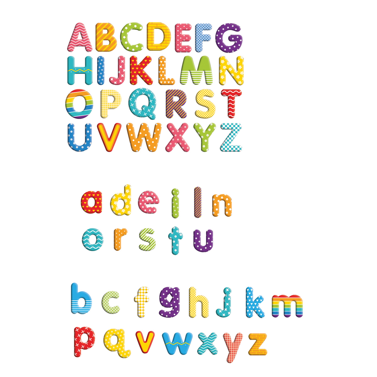 Magnet-Buchstaben in Box 100-tlg.