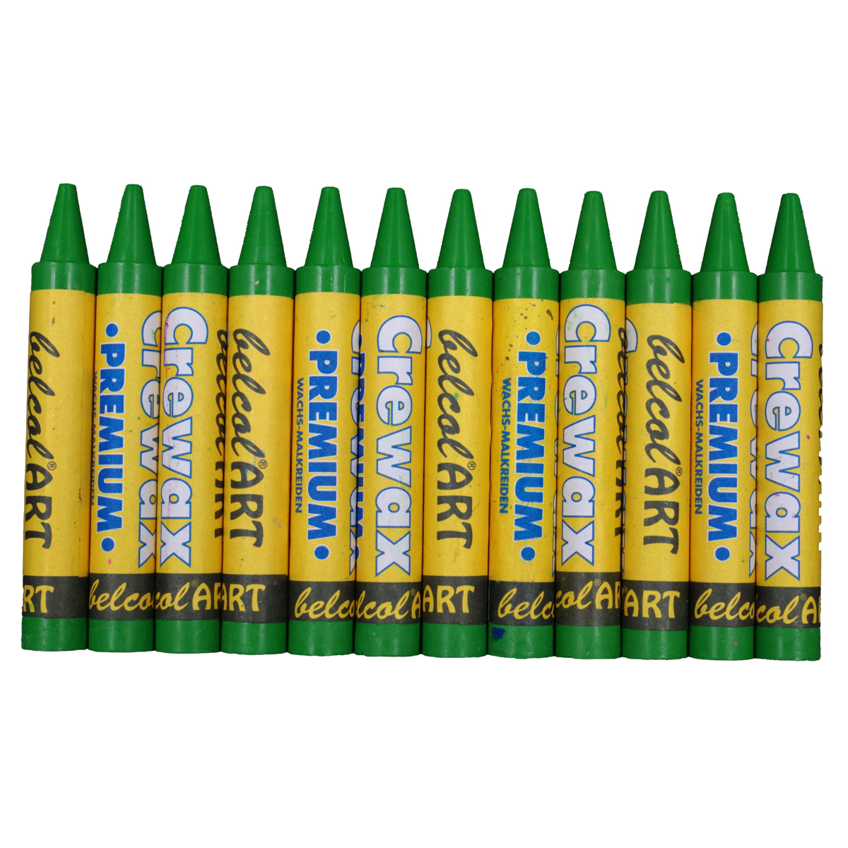 belcolART Crewax Premium 12 Wachsmalstifte grasgrün