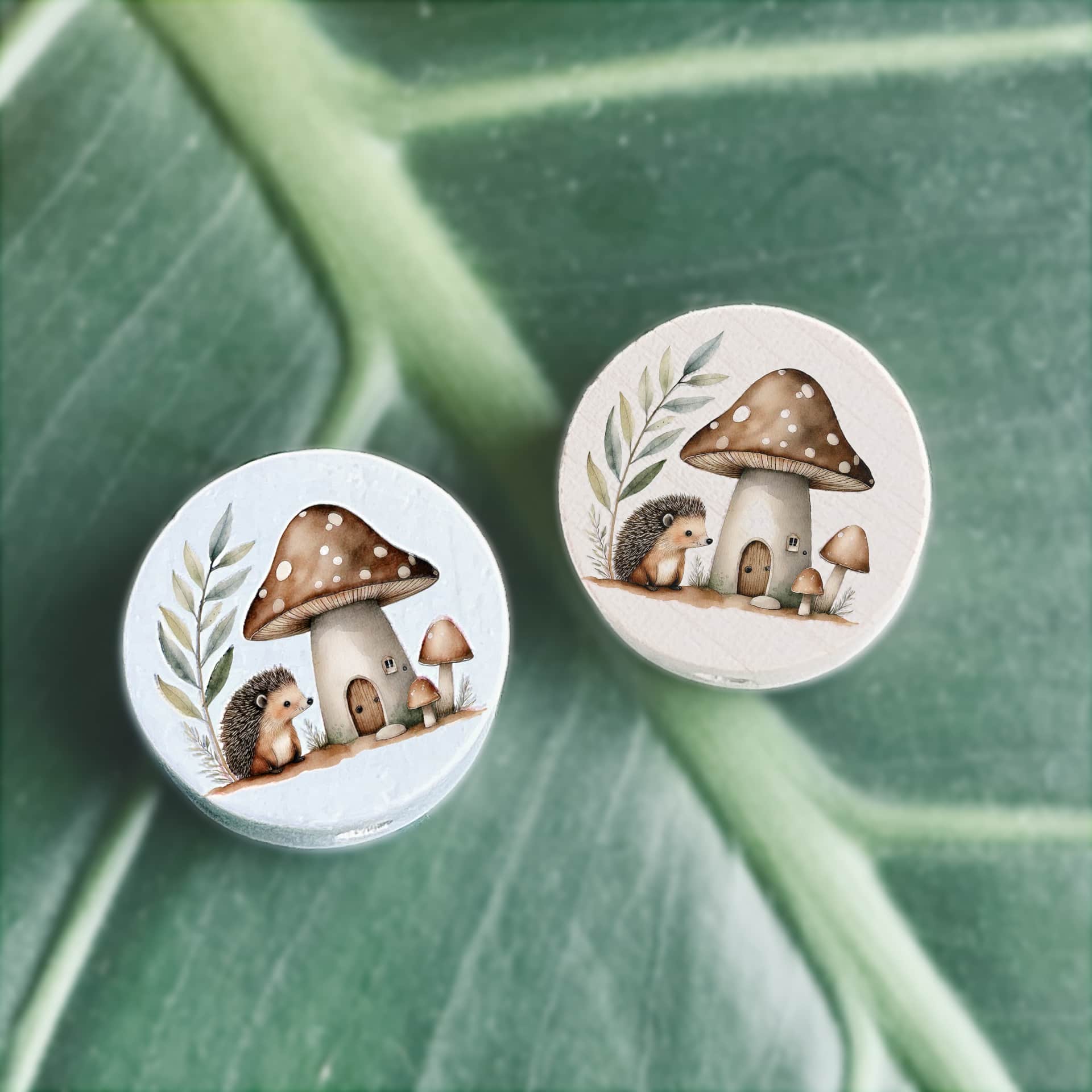 Motivperle Igel / Pilz