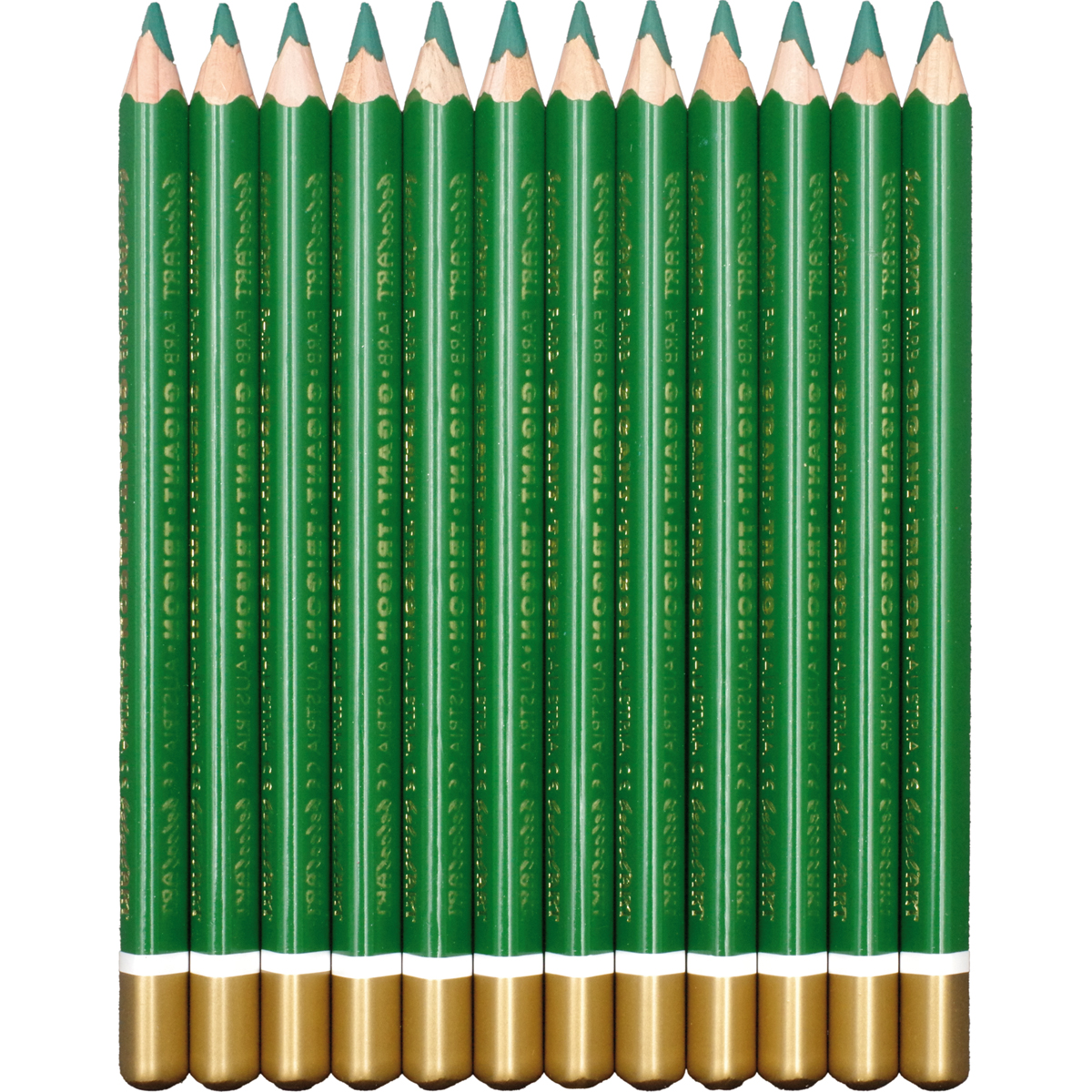 belcolART Farb Gigant Trigon 12 Stifte dunkelgrün
