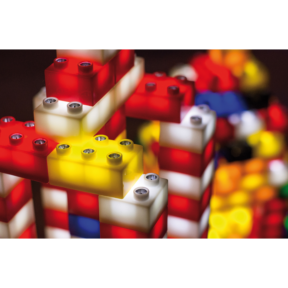 Klemmbaustein-Set Light Stax Junior KIGA 180 Stück