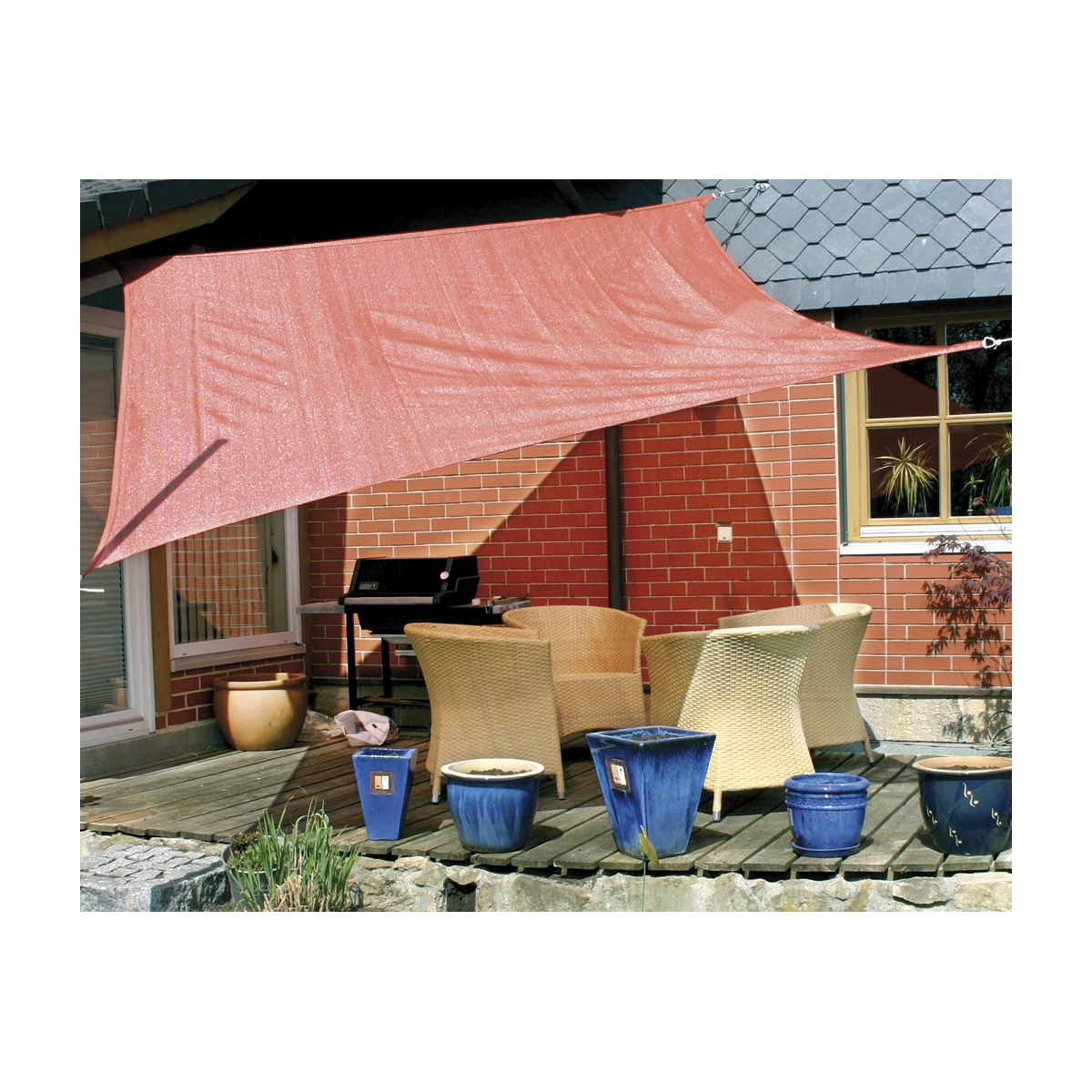 Sonnensegel 3 x 3 m rost wasserabweisend