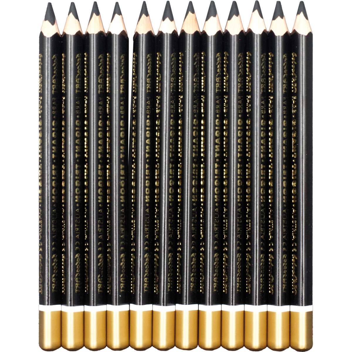 belcolART Farb Gigant Trigon 12 Stifte schwarz