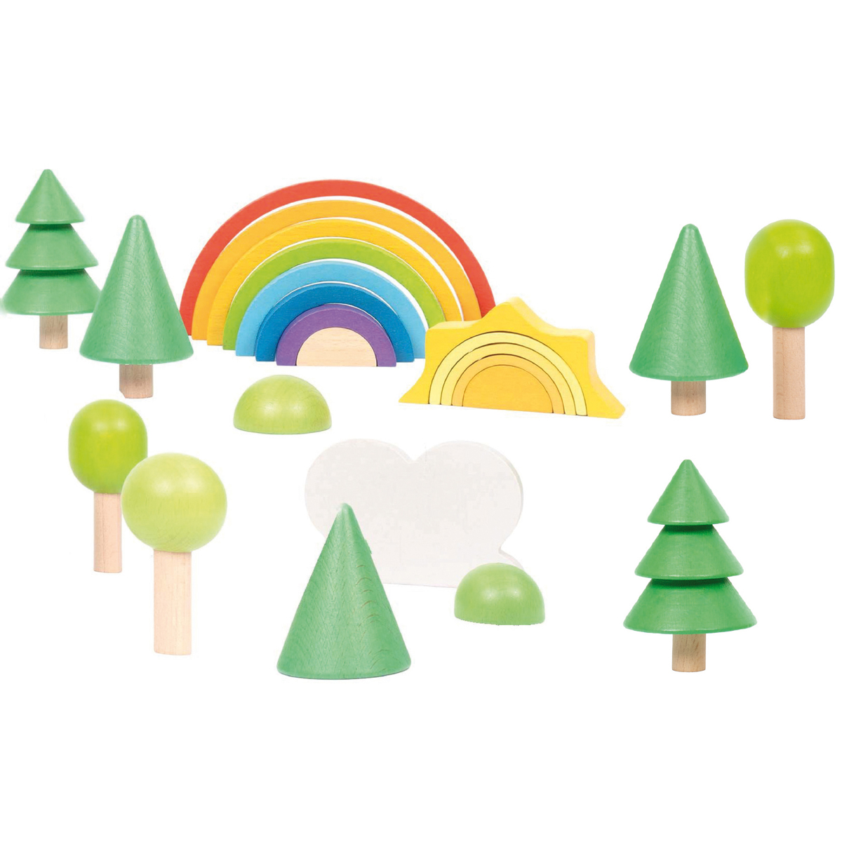 Regenbogenlandschaft Bausteine