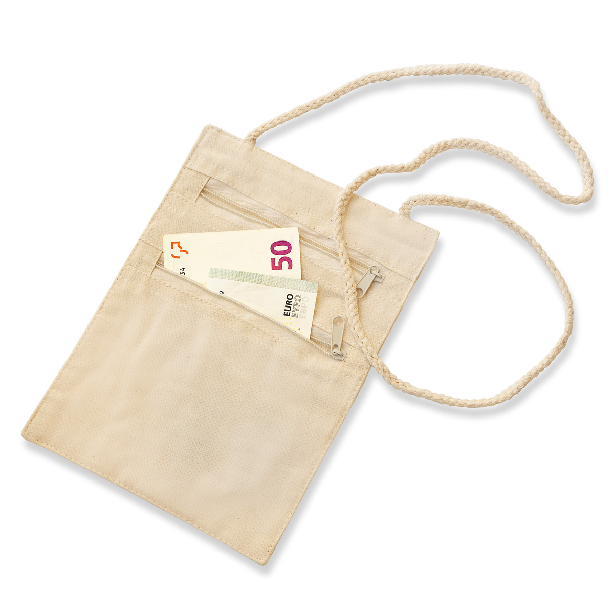 Baumwoll-Umhängegeldbeutel