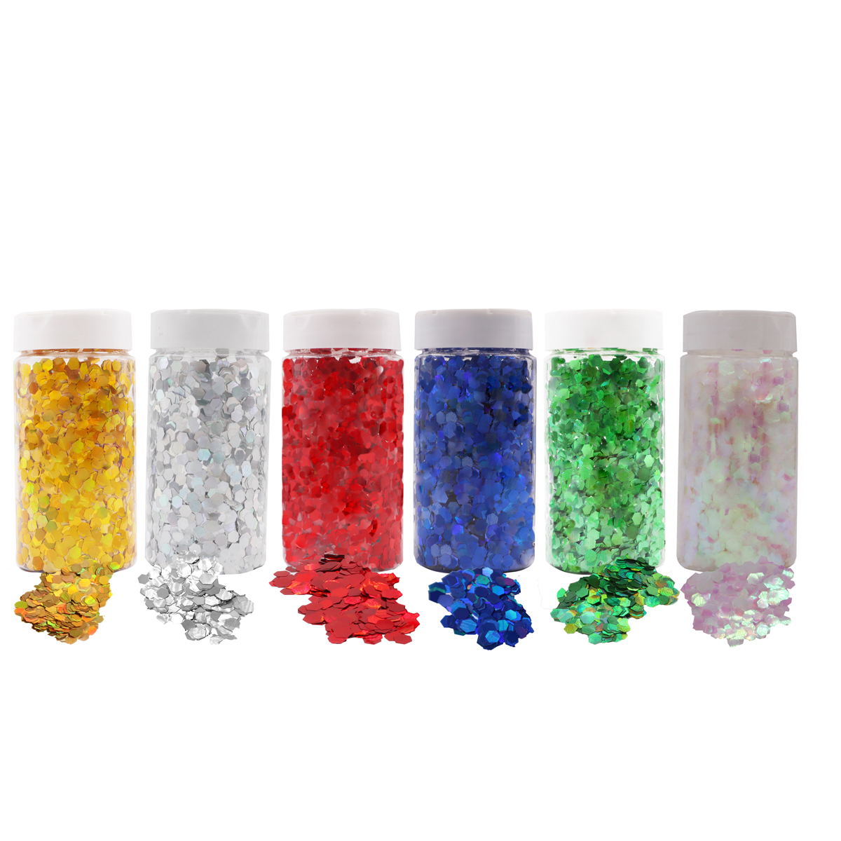 Glitter 6mm 200g grün
