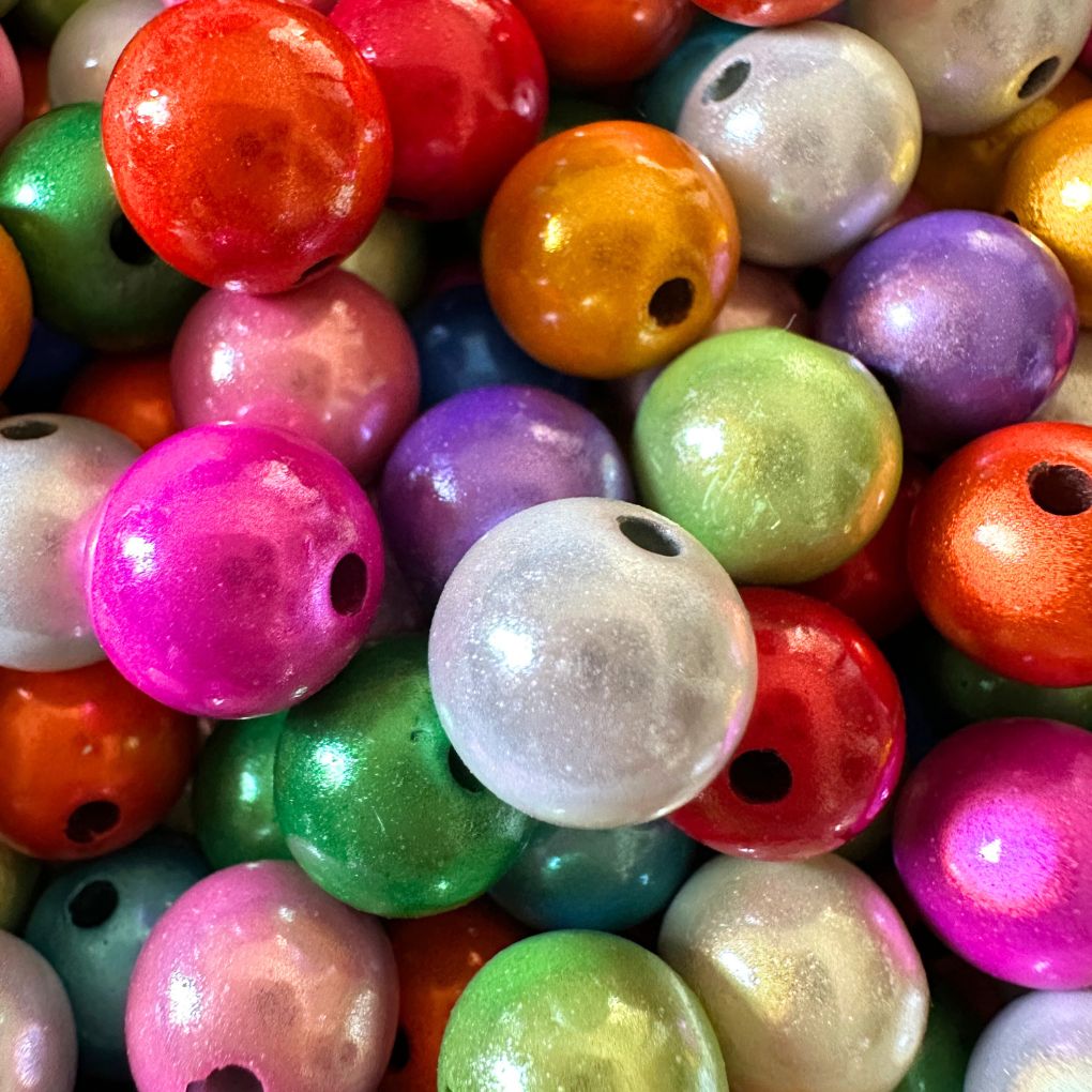Magic Beads • 12mm • 25 Stück • reflektierende Perlen✓ 3D-Illusion✓ Acrylperlen✓