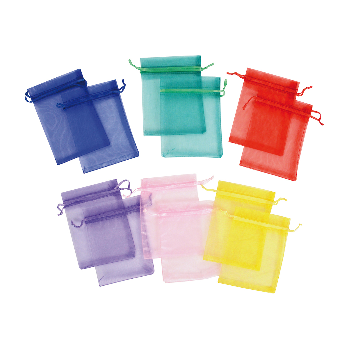 Bunte Organzabeutel 12er Set