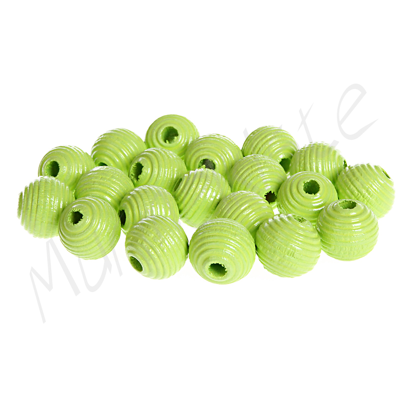 Grooved beads 10mm - 25 pieces