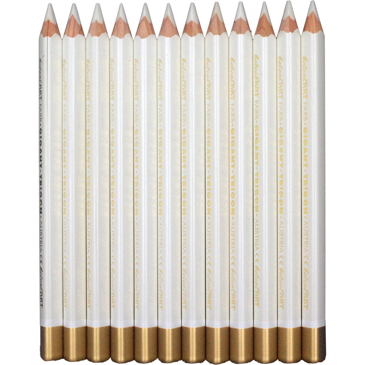 belcolART Farb Gigant Trigon 12 Stifte weiss