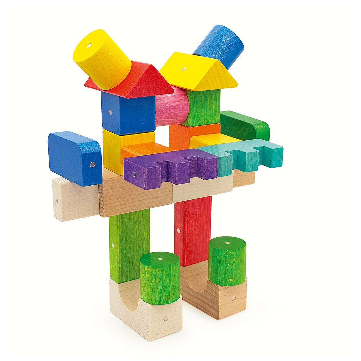 Kooglo 100 Teile natur und farbig