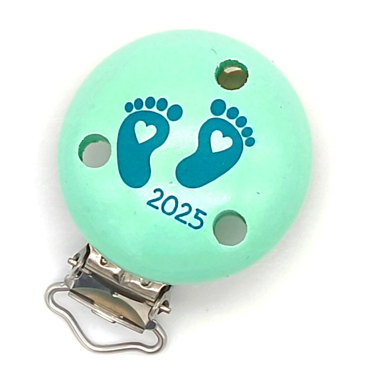Schnullerclip Babyfüße 2025
