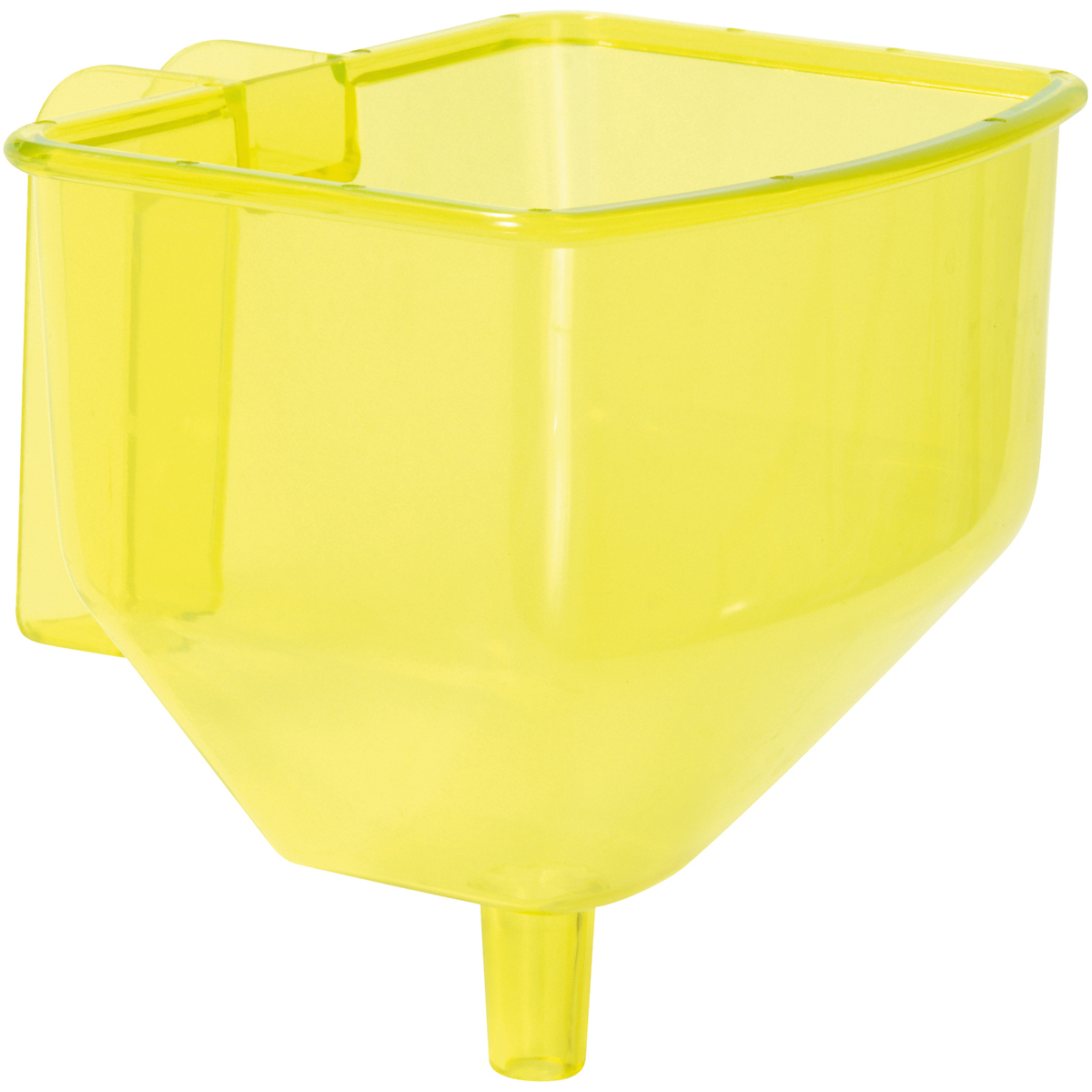 Trichter mit Griff transparent