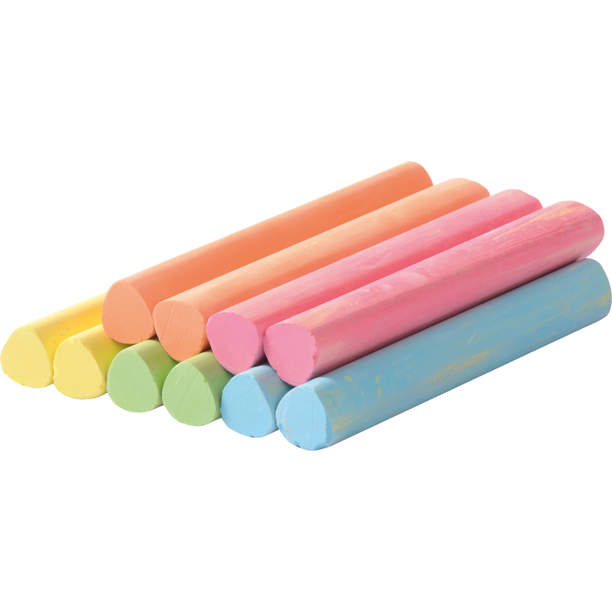 Kreide Dreikant farbig 10 Stück