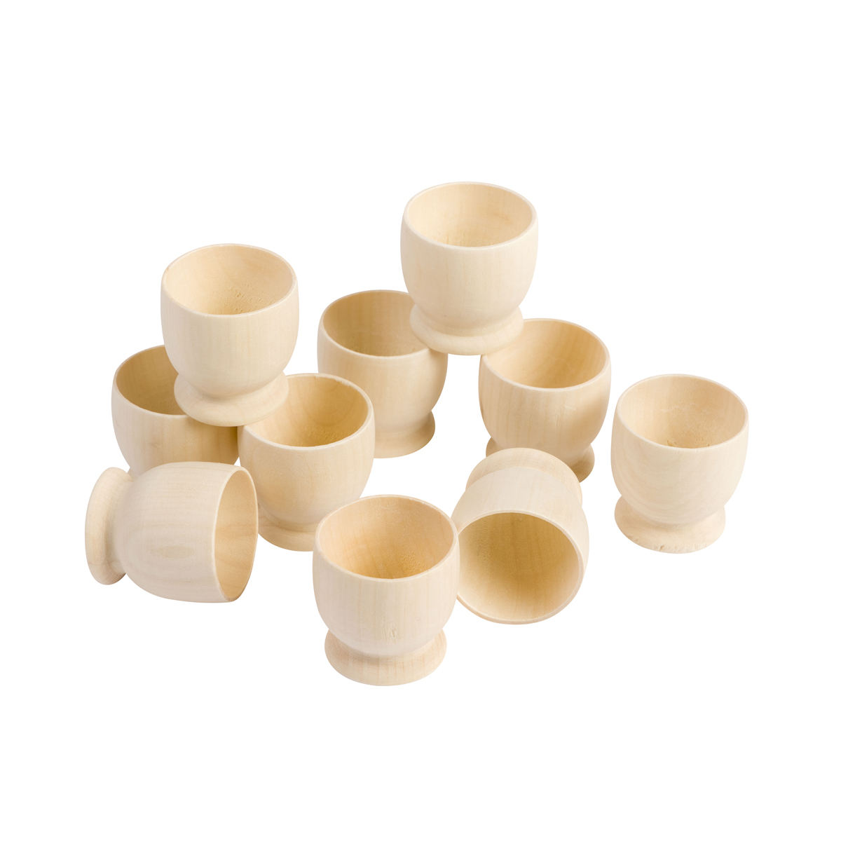 Holzeierbecher 10er Set