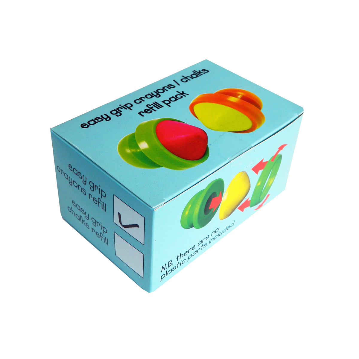 Easy Grip Wachsmalkreide zum Auffüllen 6er Set