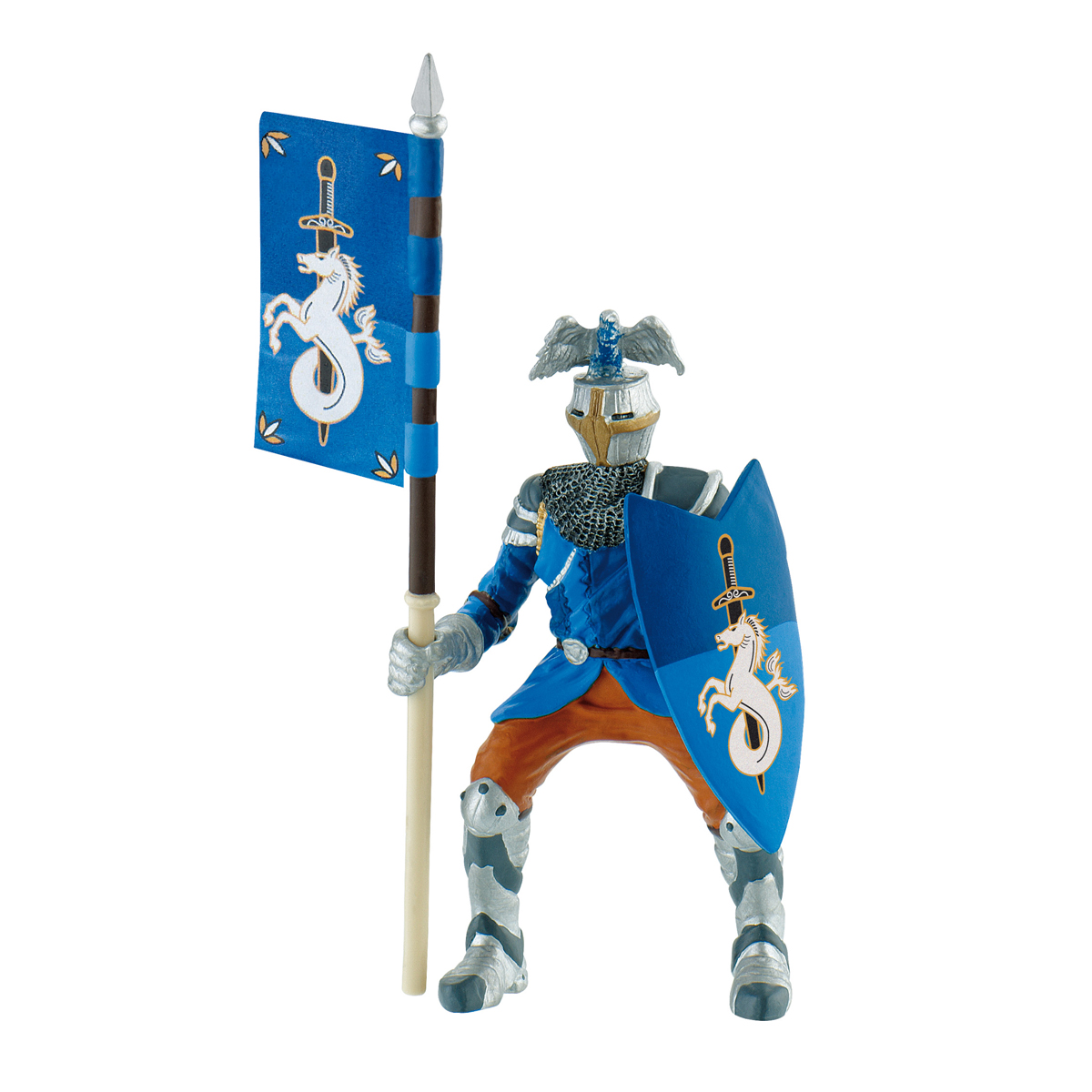Turnierritter blau Spielfigur