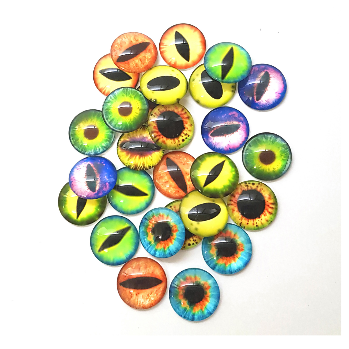 Bunte Drachenaugen 30er Set