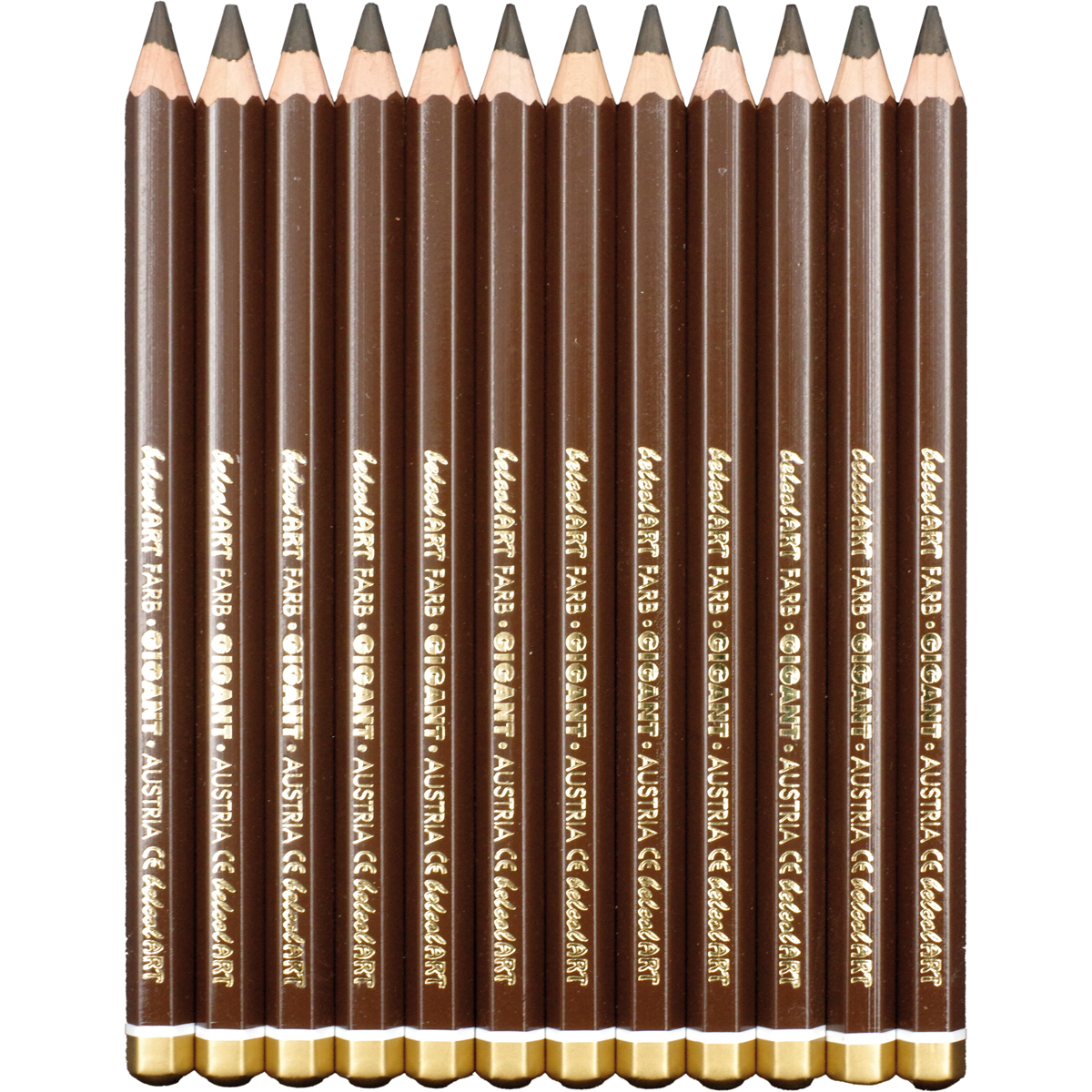 belcolART Farb Gigant 12 Stifte dunkelbraun