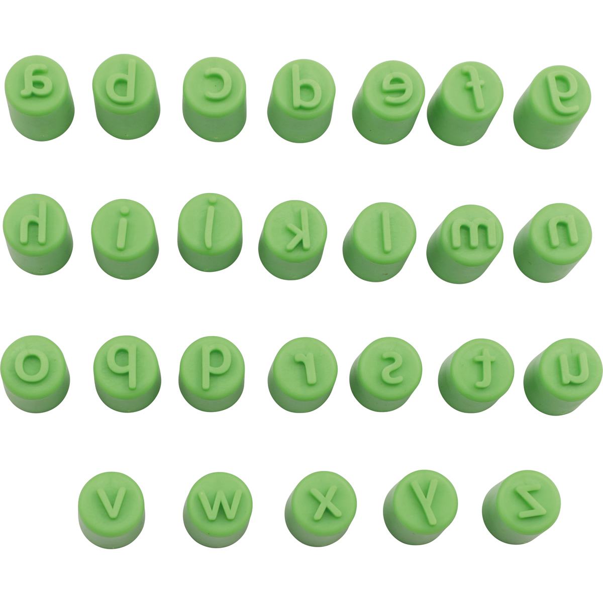 Fingerstempel ABC Kleinbuchstaben