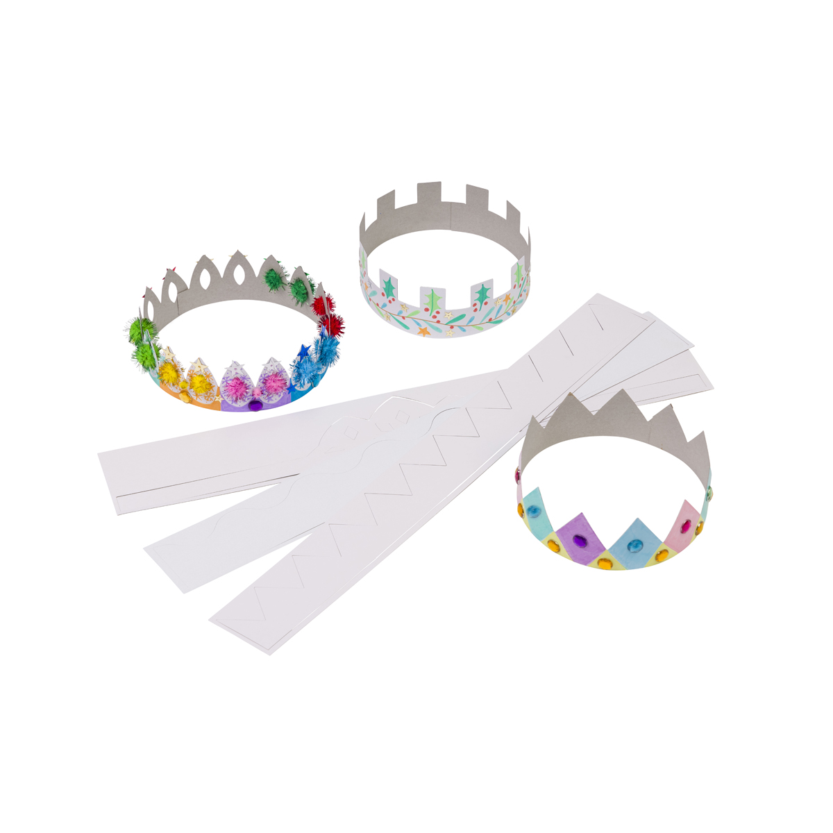 Papierkronen 12er Set