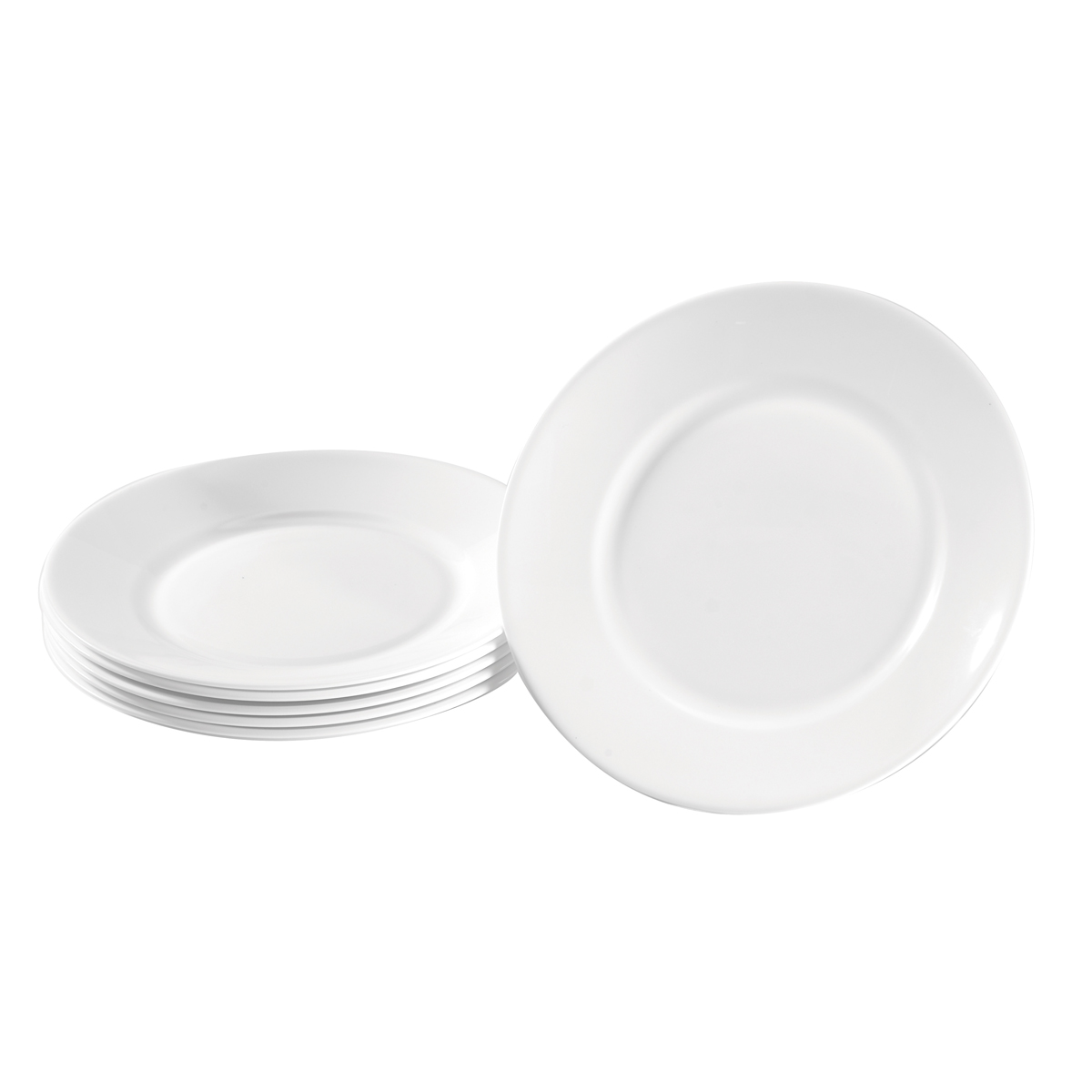 Teller Hartglas klein 6 Stück