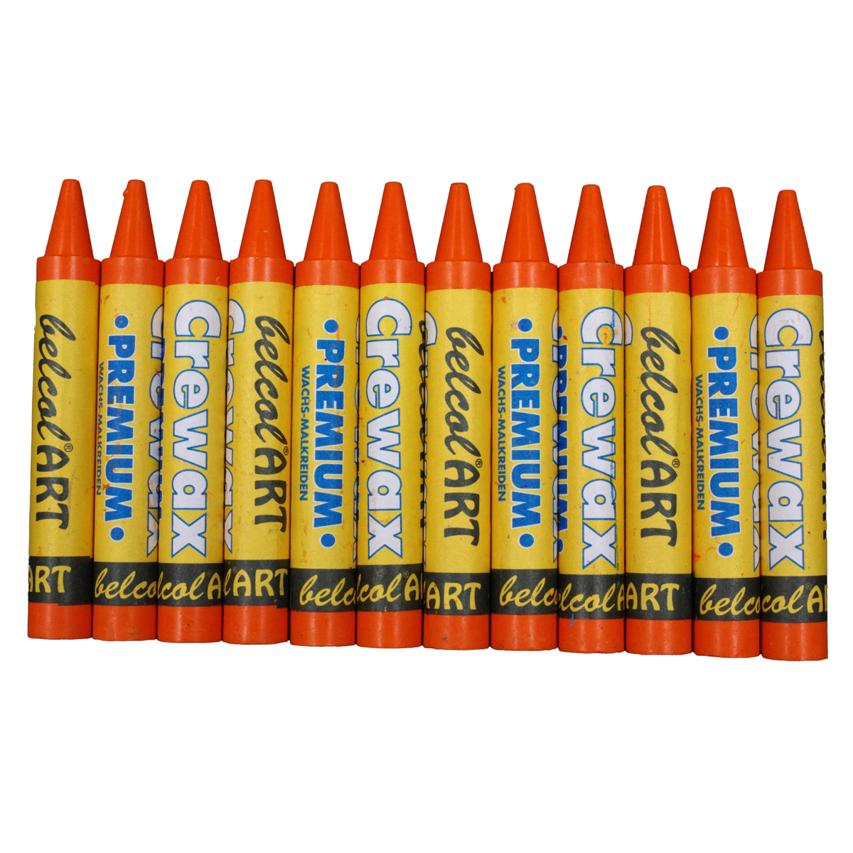 belcolART Crewax Premium 12 Wachsmalstifte orange