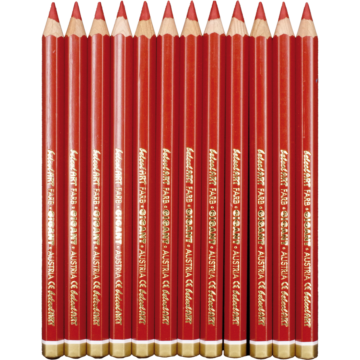 belcolART Farb Gigant 12 Stifte rotbraun