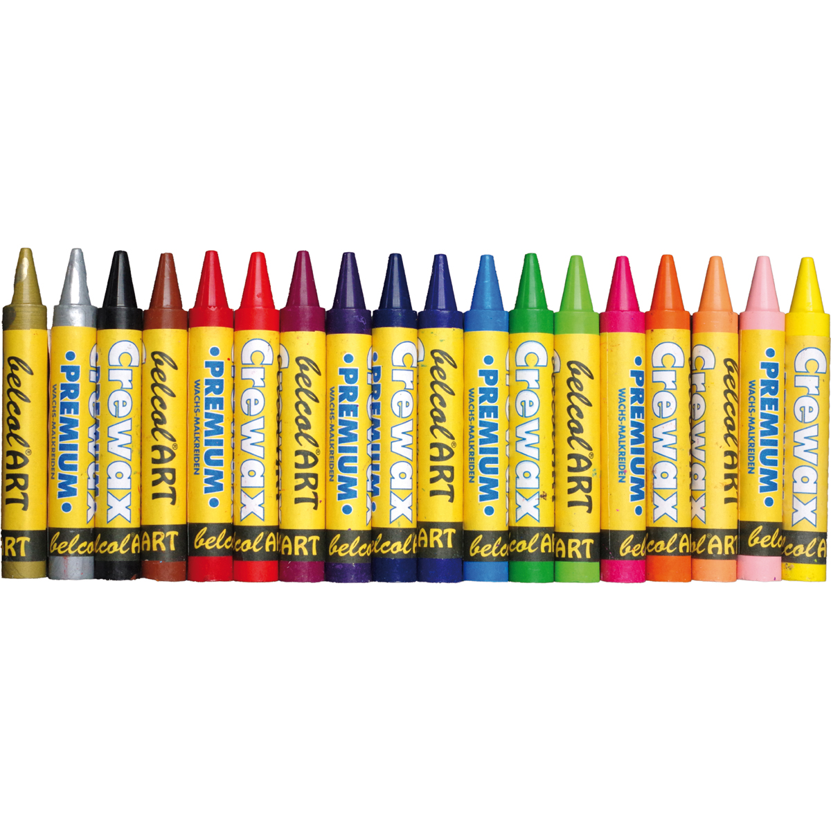 belcolART Crewax Premium Wachsmalstifte 18er Sortiment