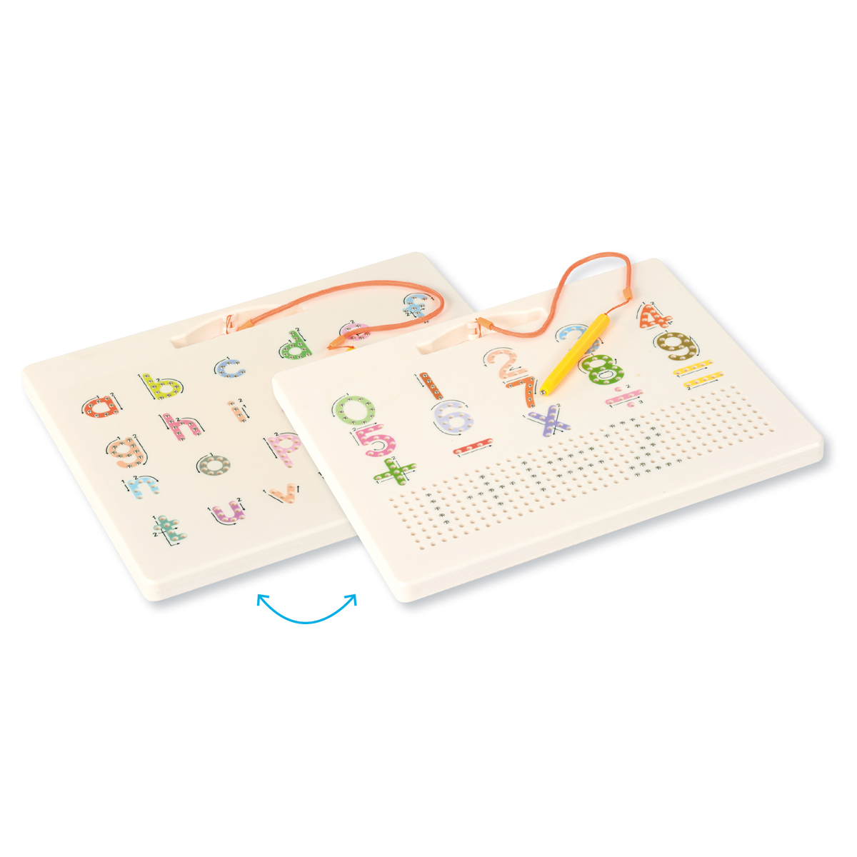 Magnet Schreibtafel Ziffern und Kleinbuchstaben