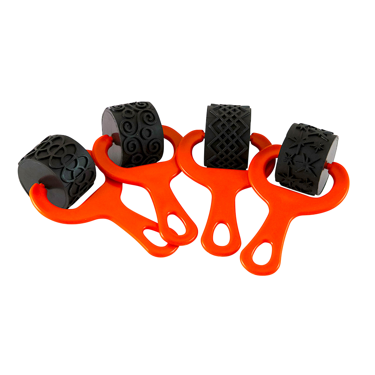 Mal- und Knet-Strukturroller 4er Set Nr 2