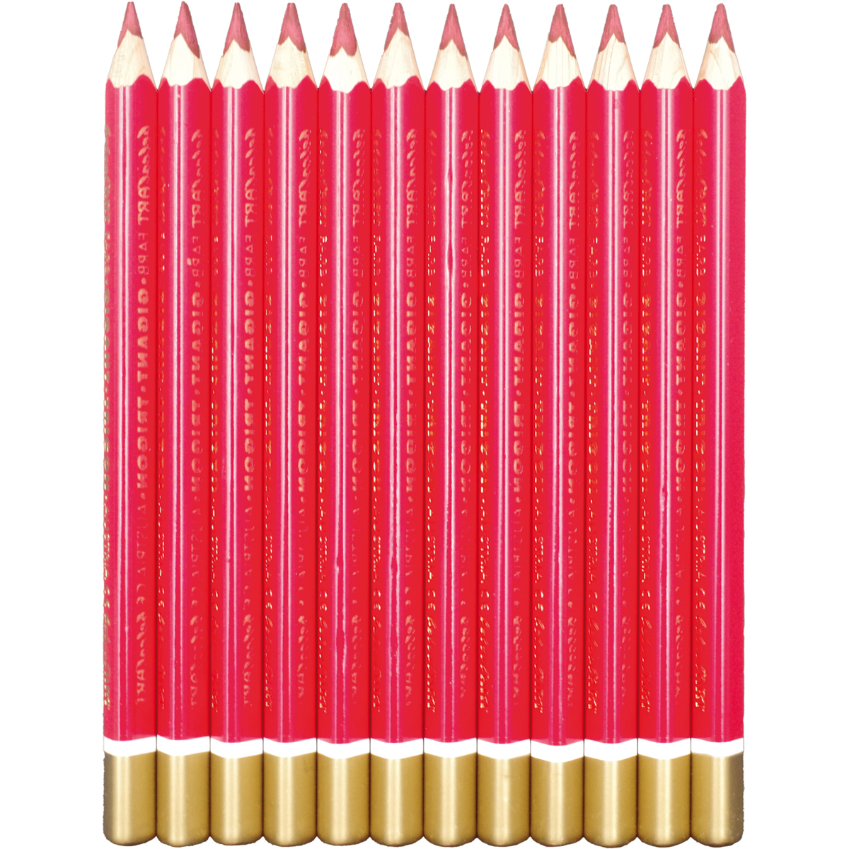 belcolART Farb Gigant Trigon 12 Stifte dunkelrot