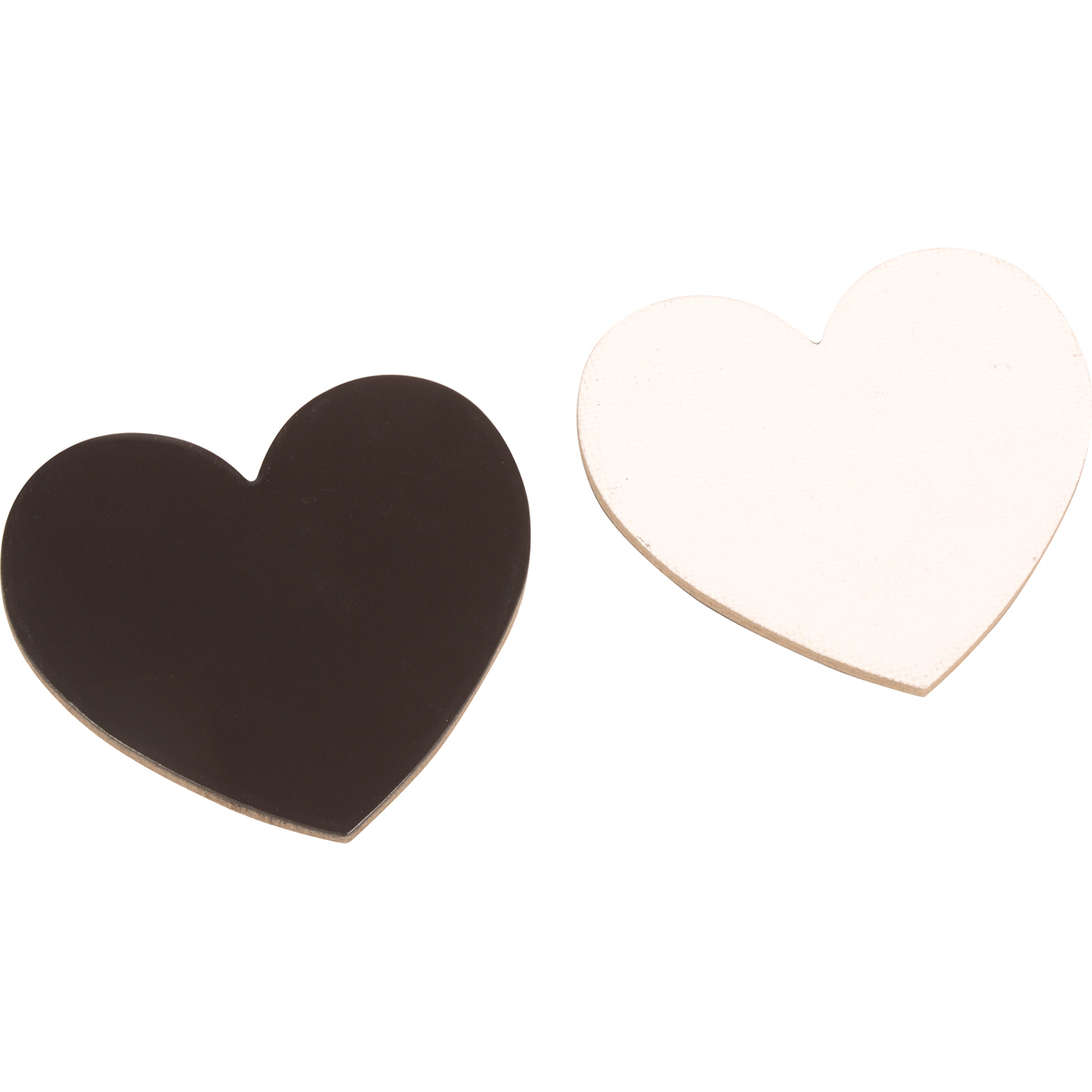 Magnet Leinwandherzen klein 12er Set